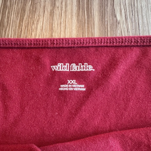 Wild Fable Rich Cranberry Color Dress - Picture 3 of 7